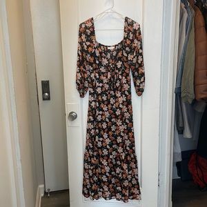 Lush floral maxi dress